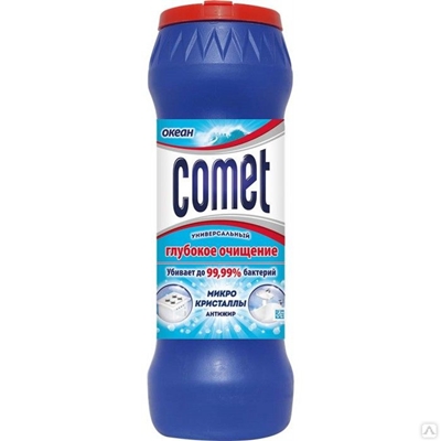 Порошок для чистки Комет 475г Океан с хлоринолом