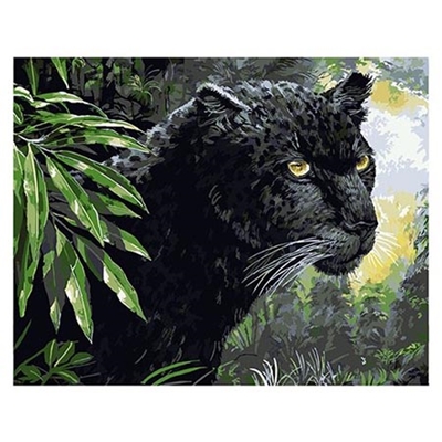Живопись по номерам Color Kit 30*40см Черная пантера KS021