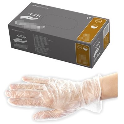 Перчатки виниловые OL (100шт/уп) M цена за упаковку