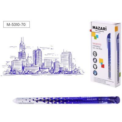 Ручка пиши-стирай синяя 0,5мм Mazari M-5310-70