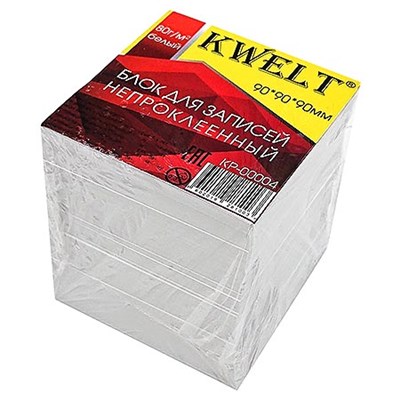 Блок бумаги KWELT 9*9*9 см белый 80г/м2 К-00004