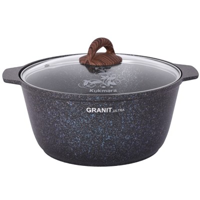 Кастрюля жаровня 5л с кр Granit ultra blue ЖГГ51А