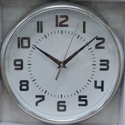 Часы настенные LADECOR 25см белые пластик 1хАА 581-940