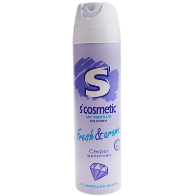 Дезодорант жен «S’cosmetic» спрей 145мл Fresh & aroma