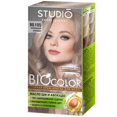 Краска для волос Biocolor 90.105 пепельный блондин