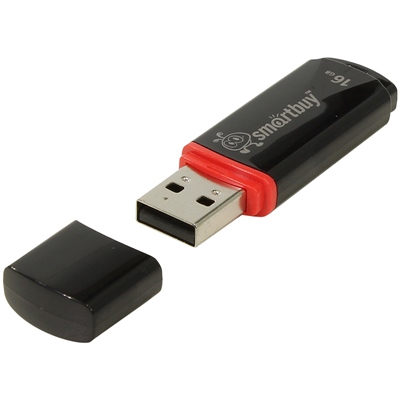 Флеш-накопитель Smartbuy Crown 16GB, USB 2.0, черный SB16GBCRW-K
