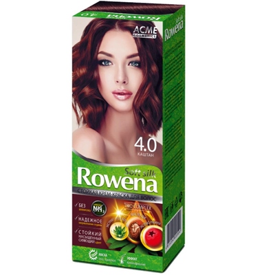 Краска-крем для волос Rowena soft silk №4.0 каштан
