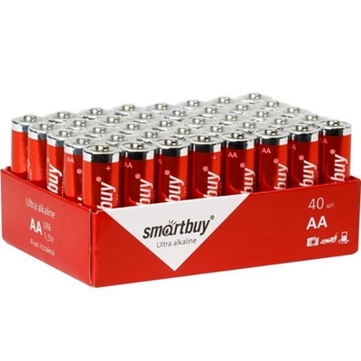 Батарейка пальчик алкалиновая Smartbuy LR6/40 (SBBA-2A40S) цена за 1шт
