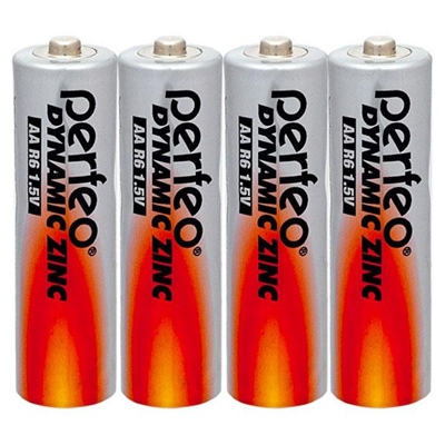 Батарейка пальчик Perfeo R6/4SH Dynamic Zinc (PF_3648), цена за 1шт