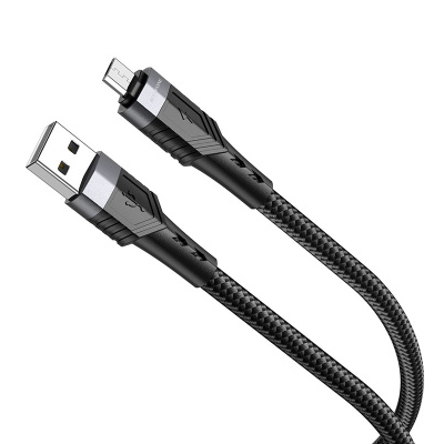 Кабель для зарядки Micro USB Borofone BU35 1.2м 2.4A черный