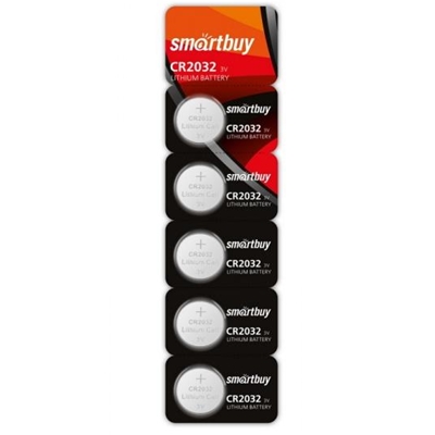 Батарейка таблетка Smartbuy CR 2032 литиевая, цена за 1шт