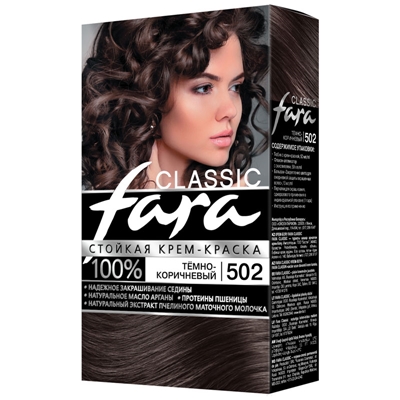 Краска для волос Фара классик 502 темно-коричневый