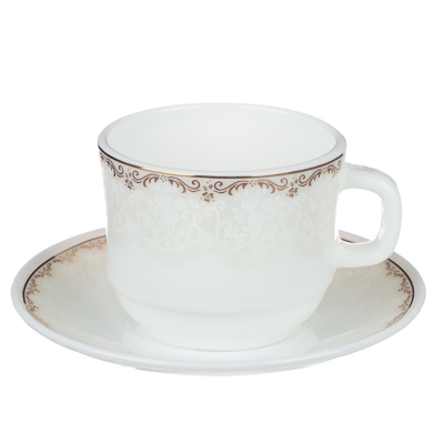Чайная пара (чашка 250мл , блюдце 15см) MILLIMI Руан 818-620