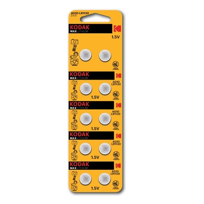 Батарейка таблетка Kodak AG10 (389) LR1130, LR54 [KAG10-10] цена за 1шт