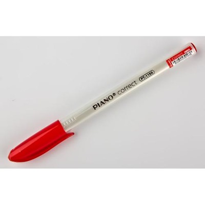 Ручка масл шариковая красная Piano Сorrect 0,7мм PT-1159 (50шт)