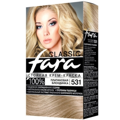 Краска для волос Фара классик 531 платиновая блондинка