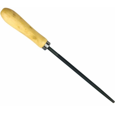 Напильник с деревянной ручкой, круглый, 25cм, №2 ON 04-08-250