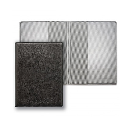 Обложка для паспорта ДПС черная 188*134мм ПВХ 2203.И-207