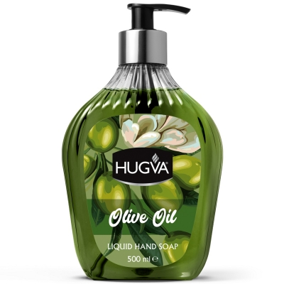 Жидкое мыло премиум на маслах HUGVA (Хугва) 500мл Олива