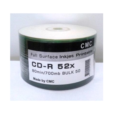 Диск CD-R 80 52x Bulk/50 Full Ink Print (CMC), цена за 1шт