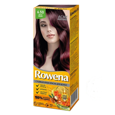 Краска-крем для волос стойкая Rowena № 6.50 Дикая вишня