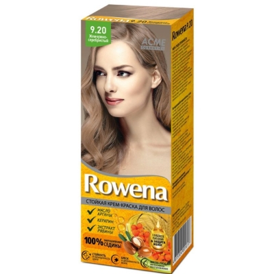 Краска-крем для волос стойкая Rowena № 9.20 Жемчужно-серебристый