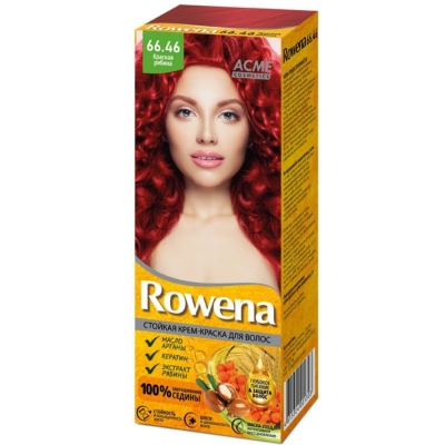 Краска-крем для волос стойкая Rowena № 66.46 Красная рябина