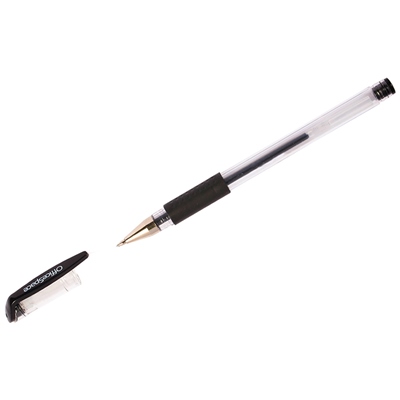Ручка гелевая черная OfficeSpace 0,5мм GLL10_1331