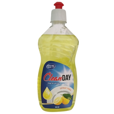 Жидкость для посуды CLEAN DAY 500мл Лимон
