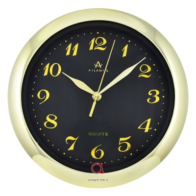 Часы настенные Atlantis круглые TLD-6020 black dial
