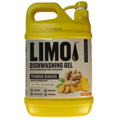 Жидкость для посуды LIMO 1,5кг имбирь и лимон