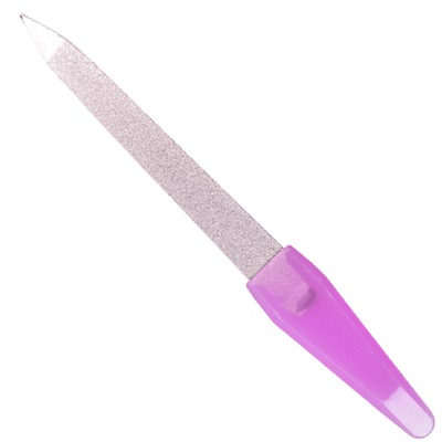 Пилка для ногтей алмазная KOR5 розовая ручка 701022