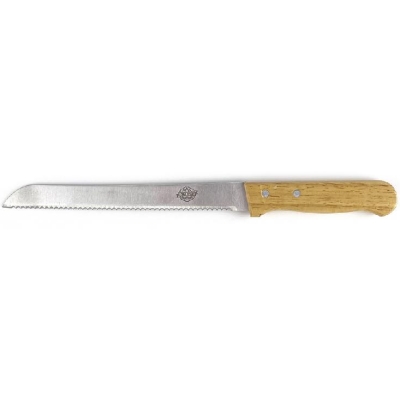 Нож 32,4см хлебный, деревянная ручка вк818514