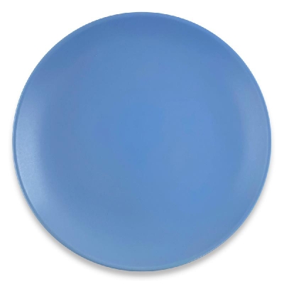 Тарелка плоская 20см, синий матовый тм8/син