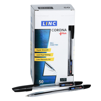 Ручка шариковая черная Linc Corona Plus 0,7мм 3002N/black
