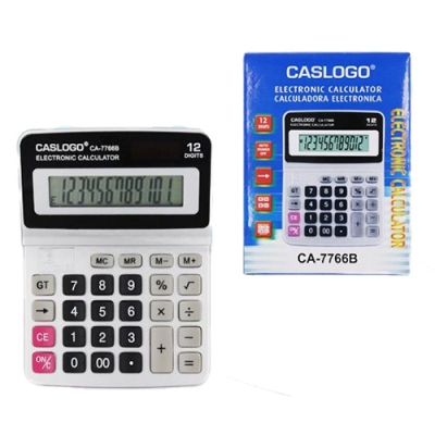 Калькулятор Caslogo 12-разр 14,4*11,2*3см, двойное питание CA-7766B