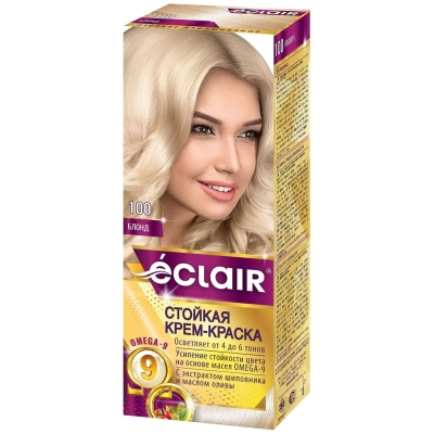 Краска для волос Eclair Omega Блонд 100