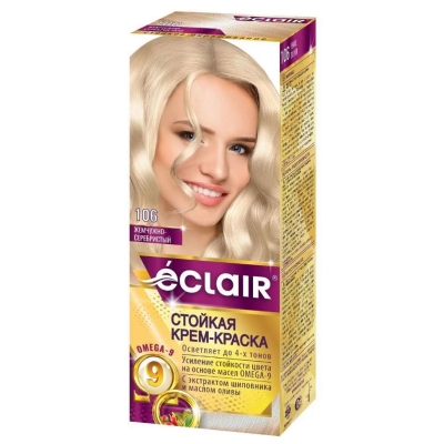 Краска для волос Eclair Omega Жемчужно Серебристый 10.6