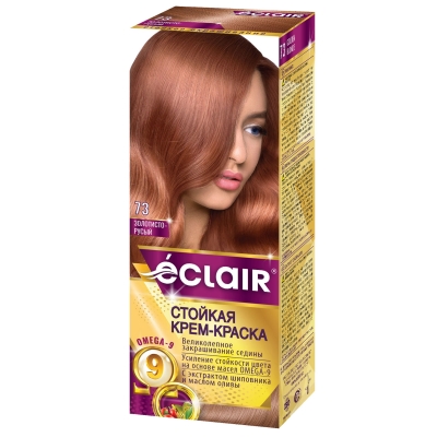 Краска для волос Eclair Omega Золотисто Русый 7.3