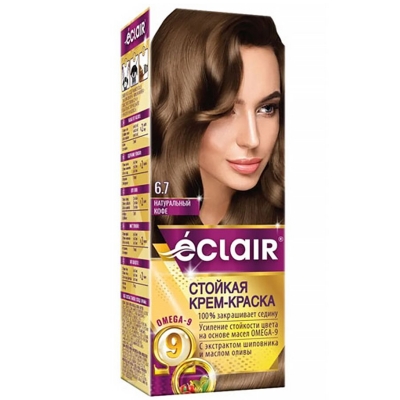 Краска для волос Eclair Omega Натуральный кофе 6.7