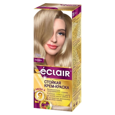 Краска для волос Eclair Omega Ракушка 7.06