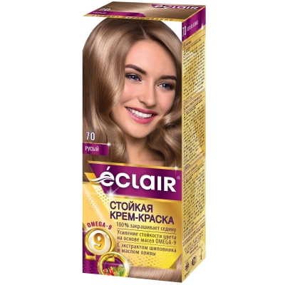 Краска для волос Eclair Omega Русый 7.0