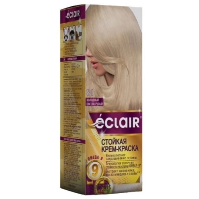 Краска для волос Eclair Omega Холод Светло Русый 8.1