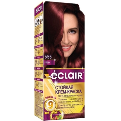 Краска для волос Eclair Omega Рубин 5.55
