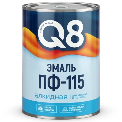 Краска ПФ-115 FORMULA Q8 оранжевая 0,9кг (эмаль)