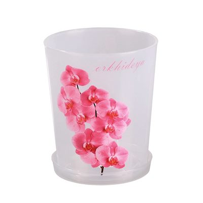 Горшок цветочный для орхидей 1,8л прозр. М1604