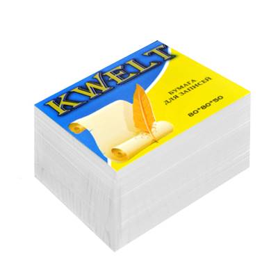 Блок бумаги KWELT 8*8*5см белый 80г/м2 КР-00020