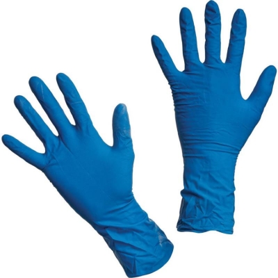 Перчатки латекс Бенови синие M поштучно, цена за 1 пару