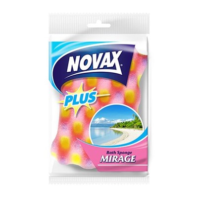Губка банная массажая Novax mirage
