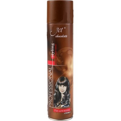 Лак для волос JET chocolate 300мл экстра с/ф Strong 5